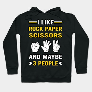 3 People Rock Paper Scissors Hoodie